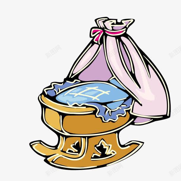 手绘婴儿床图样png免抠素材_新图网 https://ixintu.com 图样 婴儿床 手绘 手绘婴儿床图样