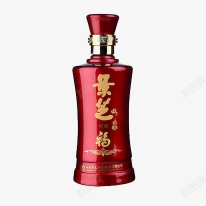 景芝鸿福酒png免抠素材_新图网 https://ixintu.com 产品实物 山东景芝酒 景芝 白酒 鸿福酒