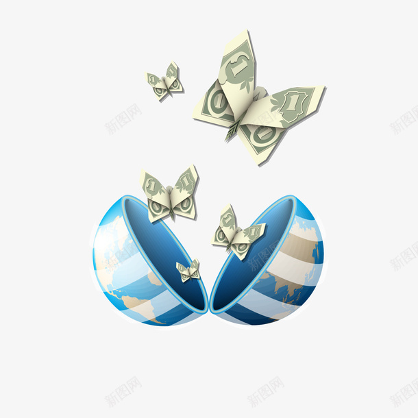 蓝色科技梦幻钱矢量图ai免抠素材_新图网 https://ixintu.com 梦幻 科技 蓝色 钱 矢量图