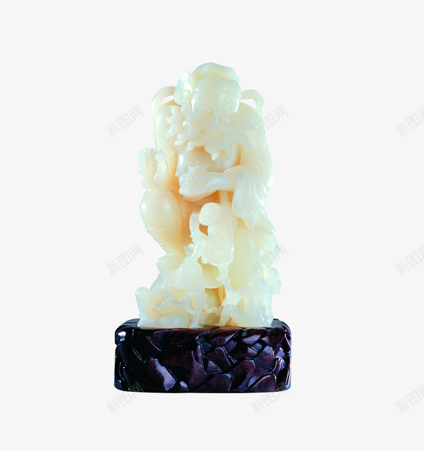白玉雕塑psd免抠素材_新图网 https://ixintu.com 中国 玉 贵 雕塑