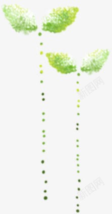 绿色朦胧树叶装饰png免抠素材_新图网 https://ixintu.com 朦胧 树叶 绿色 装饰