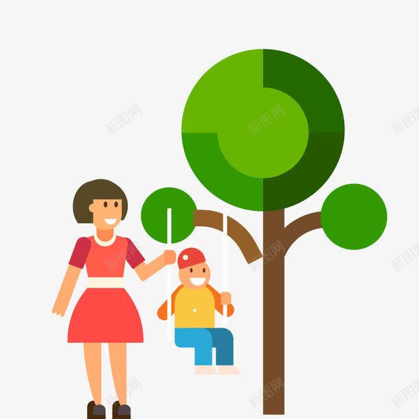 卡通荡秋千png免抠素材_新图网 https://ixintu.com 卡通 秋千 素材 荡
