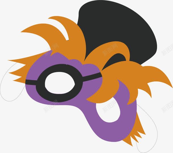 怪物面具png免抠素材_新图网 https://ixintu.com 万圣节 巫师 怪人 装饰物 面具 魔鬼