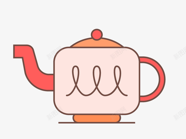 茶壶卡通矢量图ai免抠素材_新图网 https://ixintu.com 矢量素材 素材 茶壶 茶壶矢量 矢量图