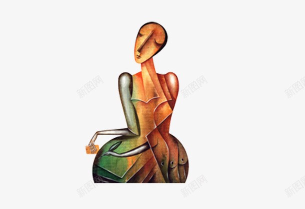 绘画油画人物png免抠素材_新图网 https://ixintu.com 免抠 家装装饰 油画人 油画艺术 简约 艺术 装饰画