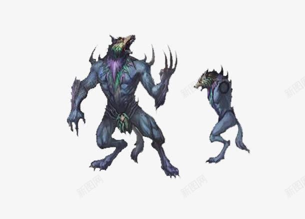 狼头魔兵png免抠素材_新图网 https://ixintu.com 凶恶 炫酷 狼头 魔兵