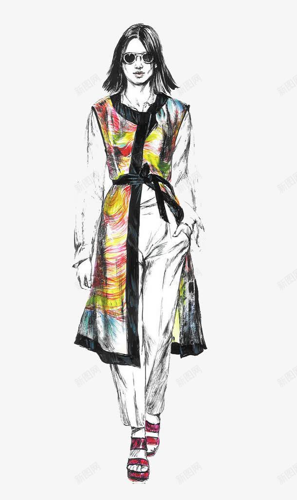 彩色风衣时装png免抠素材_新图网 https://ixintu.com 彩色 插画 时装 风衣