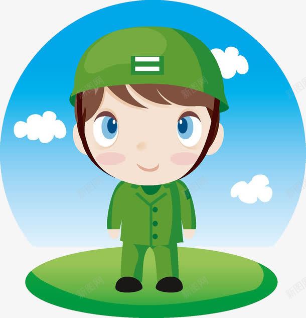 立正的士兵png免抠素材_新图网 https://ixintu.com 卡通手绘 士兵 奉献 对党忠诚 尊敬 报效祖国 敬礼 爱国