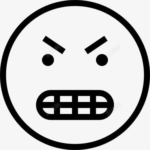 愤怒的表情图标png_新图网 https://ixintu.com 情感 情绪 愤怒的表情 愤怒的面孔 接口 概述 脸 表情