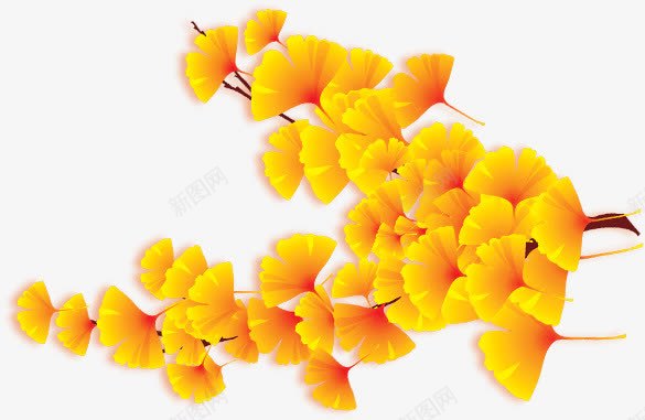 黄色卡通唯美明亮花朵png免抠素材_新图网 https://ixintu.com 卡通 明亮 花朵 黄色