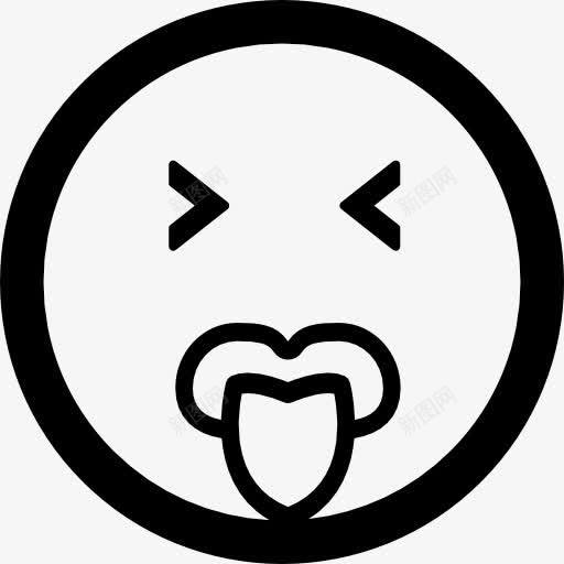 表情的方脸闭着眼睛和舌头图标png_新图网 https://ixintu.com 封闭 平方 接口 眼睛 脸 舌 表情 表情平方 面