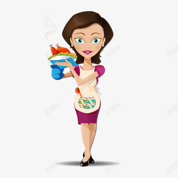 做饭女孩png免抠素材_新图网 https://ixintu.com 做饭 勤劳 女孩 食物