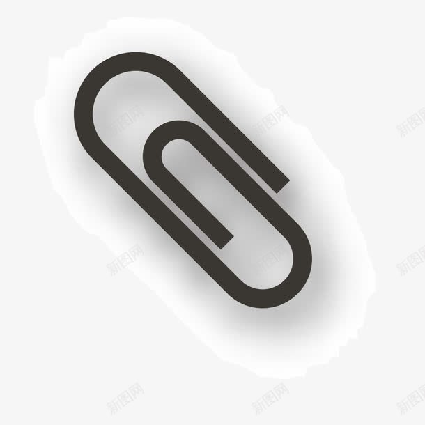 回形针png免抠素材_新图网 https://ixintu.com 别针 卡通 回形针 黑色