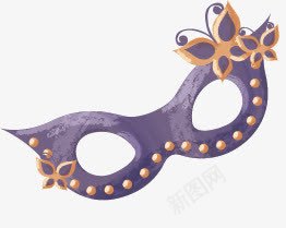 假面png免抠素材_新图网 https://ixintu.com 紫色 舞会 面具