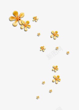 花png免抠素材_新图网 https://ixintu.com 盛开花 黄花