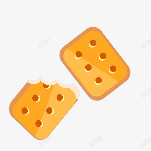 卡通饼干食物矢量图ai免抠素材_新图网 https://ixintu.com 卡通 美食 零食 食物设计 饼干 黄色 矢量图
