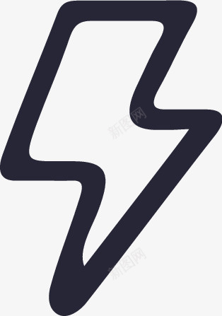 打雷无背景图标png_新图网 https://ixintu.com 打雷无背景