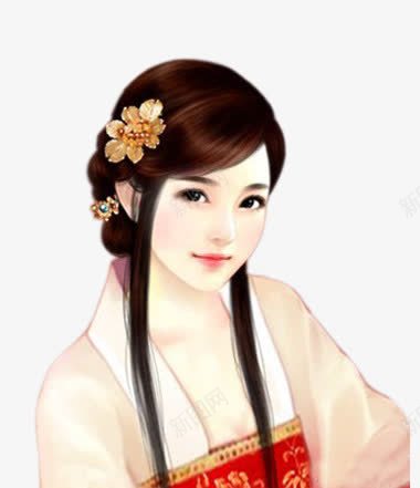 清纯仕女古风手绘png免抠素材_新图网 https://ixintu.com 仕女 古代仕女图 古风 清纯