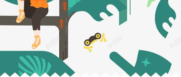 创意扁平树枝音乐png免抠素材_新图网 https://ixintu.com 创意手工 创意设计 卡通设计 可爱玩偶