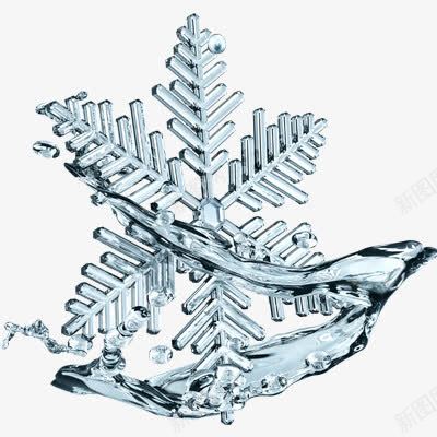 雪花png免抠素材_新图网 https://ixintu.com 冰晶 蓝色 雪花