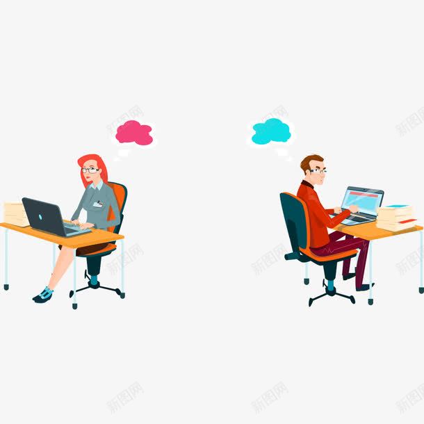 商务白领矢量图eps免抠素材_新图网 https://ixintu.com 人物 卡通人物 商务人物 商务白领 白领 矢量人物 矢量图