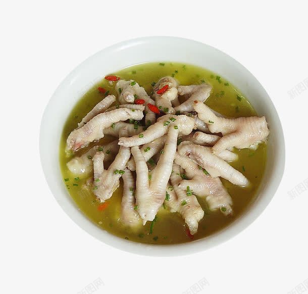 咸香凤爪美食俯视png免抠素材_新图网 https://ixintu.com 俯视图 凤爪 美食俯视 葱花 鸡爪 鸡脚