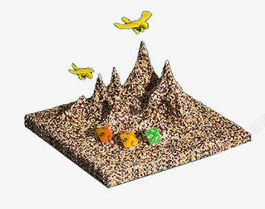 立体山地飞机png免抠素材_新图网 https://ixintu.com 山地 立体 飞机