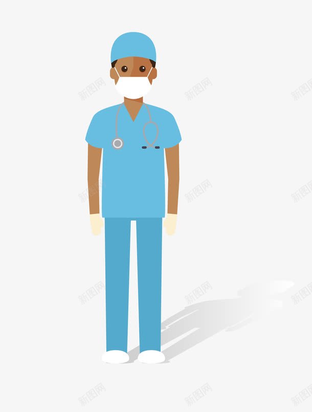 卡通男医生png免抠素材_新图网 https://ixintu.com 卡通男医生 男医生 矢量男医生