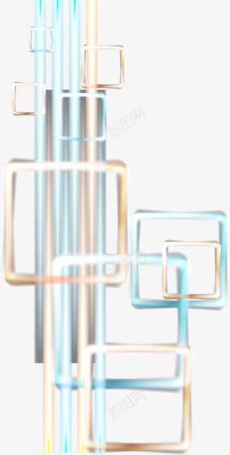 不规划图形发光效果png免抠素材_新图网 https://ixintu.com 不规划图形 发光效果素材 正方形 渐变