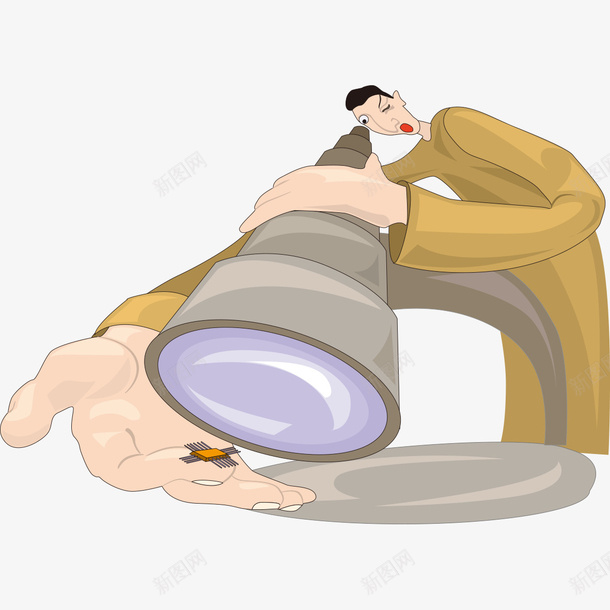 手绘人物望眼镜图样png免抠素材_新图网 https://ixintu.com 人物 图样 手绘 手绘人物望眼镜图样 望眼镜