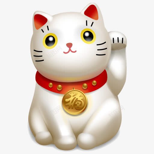 招财猫卡通可爱png免抠素材_新图网 https://ixintu.com 卡通 可爱 招财猫