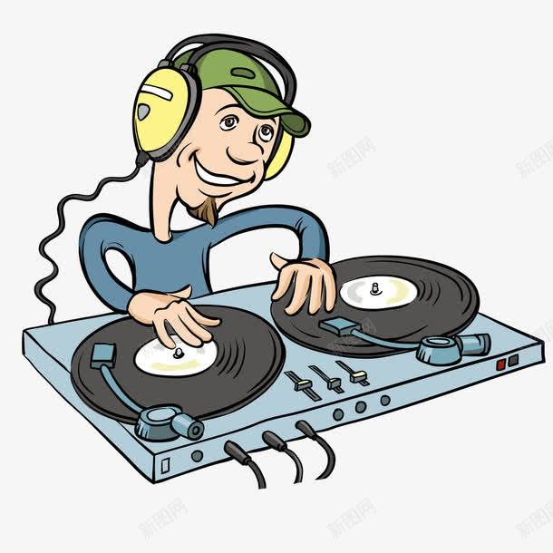 卡通DJpng免抠素材_新图网 https://ixintu.com dj 卡通 打碟