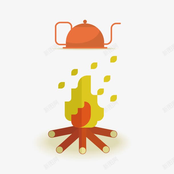 茶壶火把png免抠素材_新图网 https://ixintu.com 图案 火把 茶壶