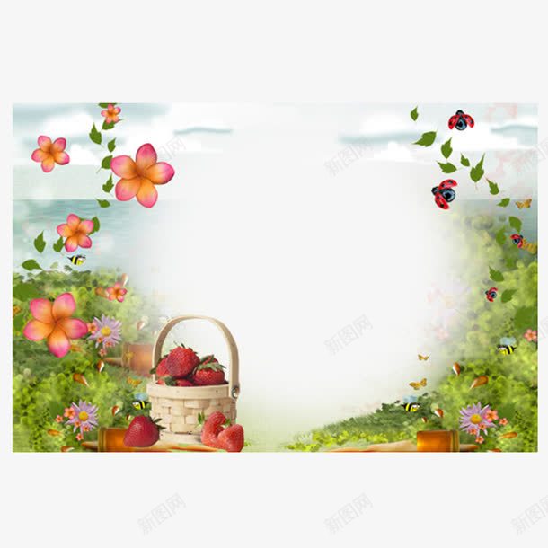 自然清新的相框png免抠素材_新图网 https://ixintu.com 小清新 相框 自然 边框