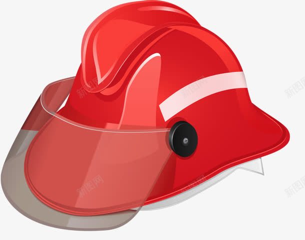 摩托车头盔png免抠素材_新图网 https://ixintu.com 卡通 头盔 摩托车 红色