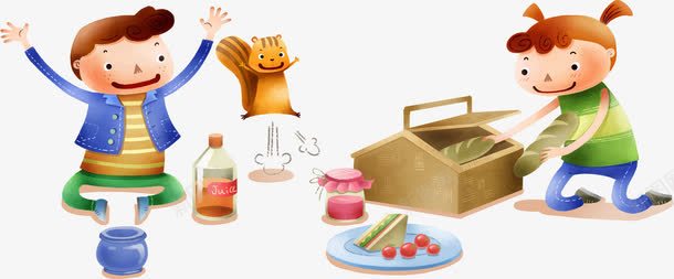 手绘卡通游戏小孩png免抠素材_新图网 https://ixintu.com 卡通 小孩 游戏