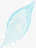 手绘蓝色叶子抽象背景png免抠素材_新图网 https://ixintu.com 叶子 抽象 背景 蓝色