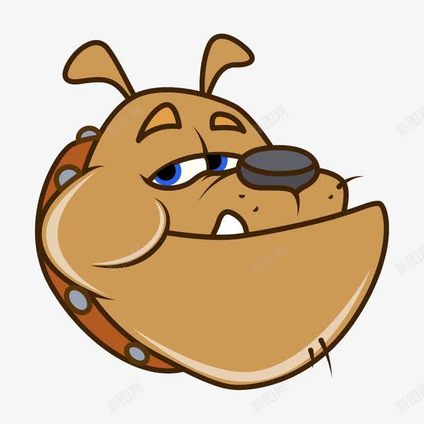 卡通斗牛犬png免抠素材_新图网 https://ixintu.com 动物 卡通 斗牛犬 犬 狗