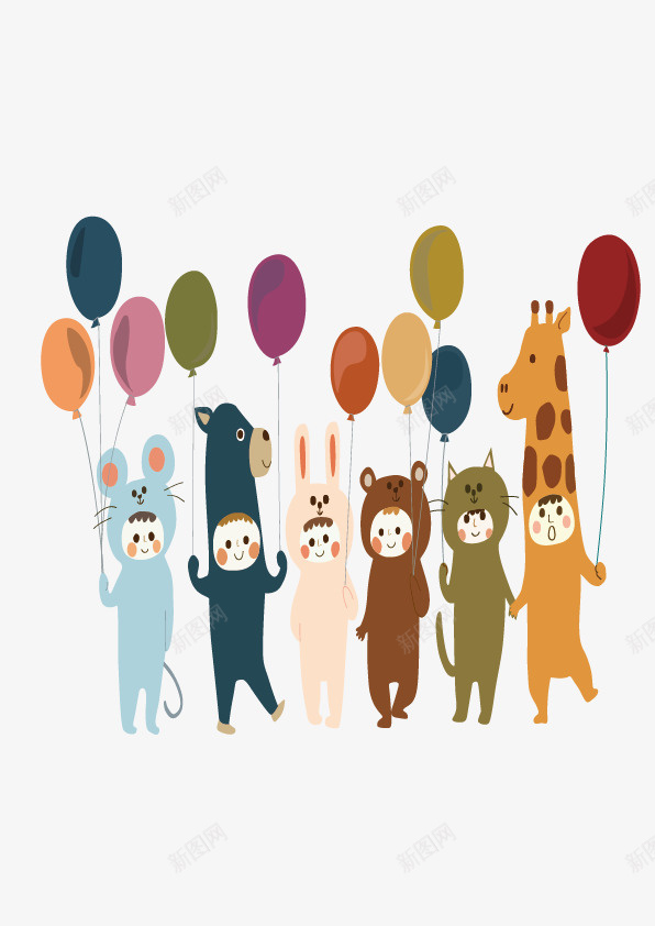 儿童插画矢量图ai免抠素材_新图网 https://ixintu.com 儿童 插画 矢量素材 矢量图