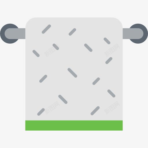 毛巾图标png_新图网 https://ixintu.com 器皿 家具和家居 工具 干毛巾 擦拭 毛巾 浴
