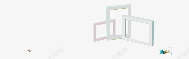 图框立体png免抠素材_新图网 https://ixintu.com 图框 木展台 立体 艺术 装饰