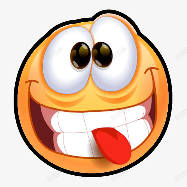 卡通可爱胜利吐舌表情标图标png_新图网 https://ixintu.com 卡通风格 可爱风格 吐舌 图标 胜利 胜利表情 表情