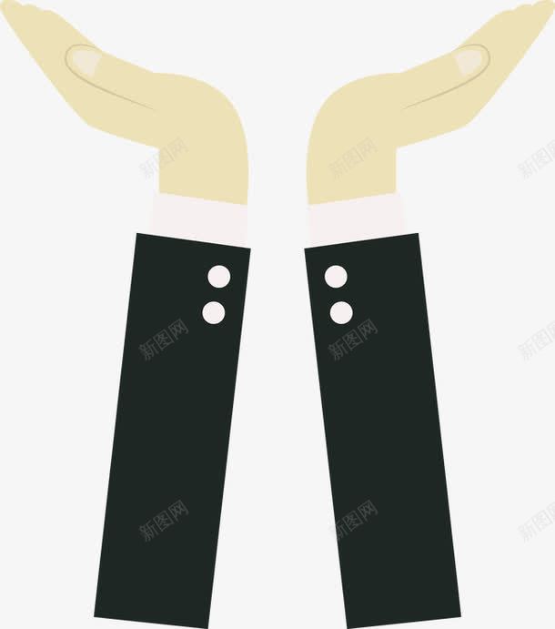 手png免抠素材_新图网 https://ixintu.com 剪影 卡通 商务 手 手绘 托起