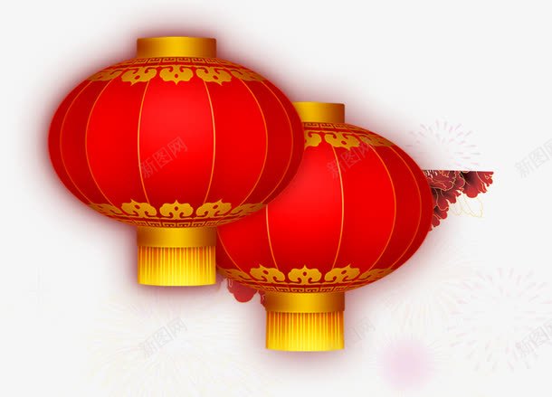 节日喜庆红灯笼png免抠素材_新图网 https://ixintu.com 喜庆 灯笼 节日