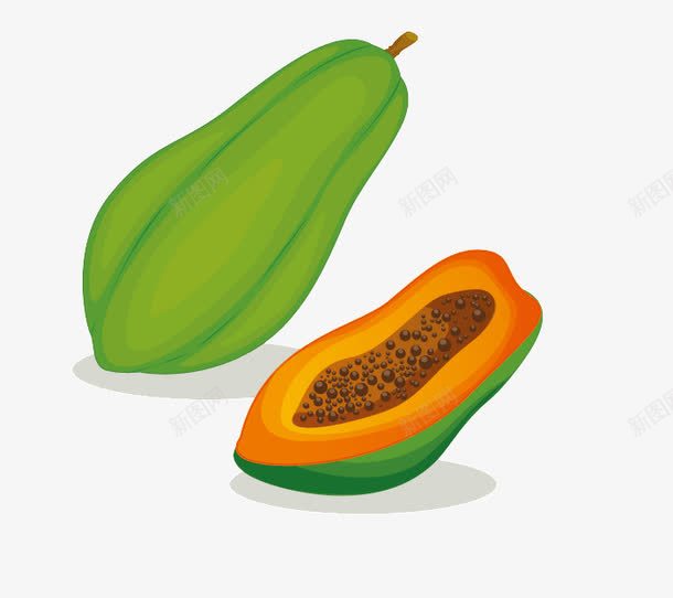 手绘哈密瓜png免抠素材_新图网 https://ixintu.com 哈密瓜 手绘水果 水果 食物