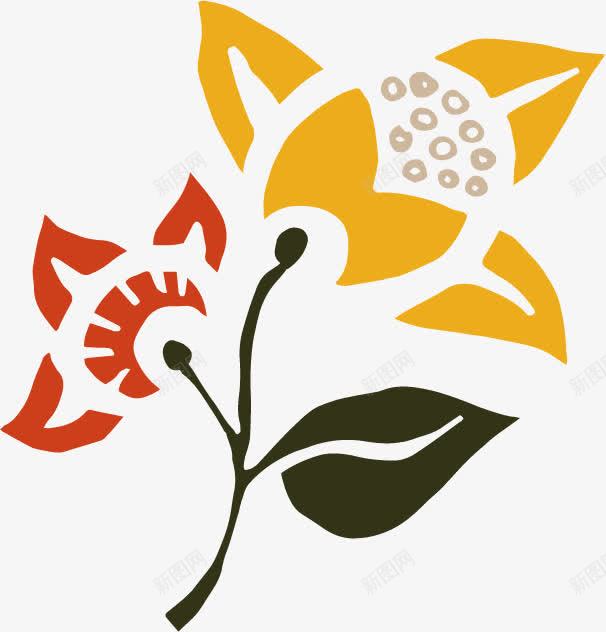 花卉中国文化元素png免抠素材_新图网 https://ixintu.com 中国元素 传统 文化 汉文化 符号