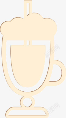 卡通杯子png免抠素材_新图网 https://ixintu.com 卡通杯子 咖啡色 洒杯