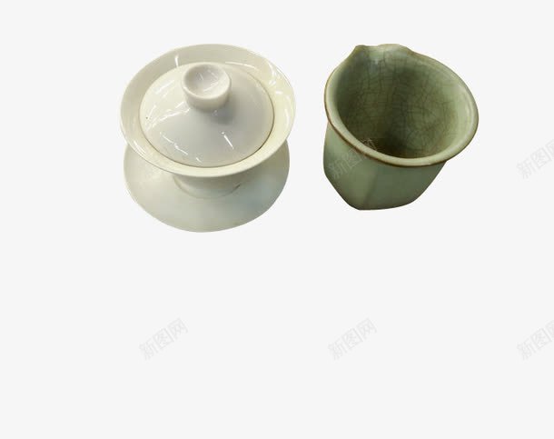 茶具一套png免抠素材_新图网 https://ixintu.com 中国茶 茶具 茶具一套 茶碗 静物