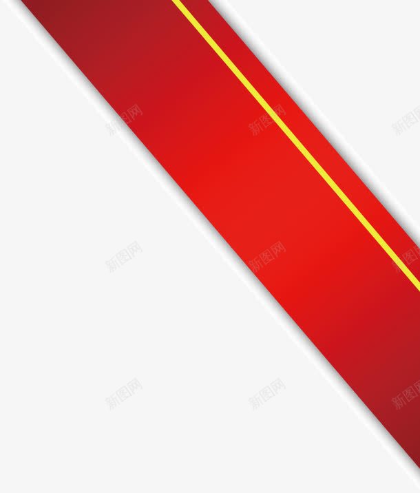 红色的色带png免抠素材_新图网 https://ixintu.com 红色的色带