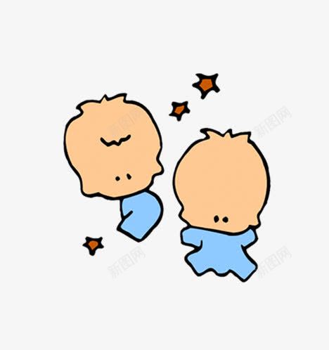 婴儿小babypng免抠素材_新图网 https://ixintu.com PNG 免费 免费PNG 图案 手绘 蓝色